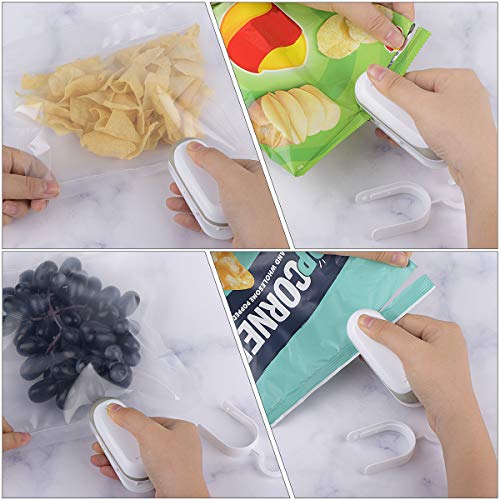 WOM Mini Bag Sealer Handheld Heat Sealer Machine 2 in 1 Food Sealer and