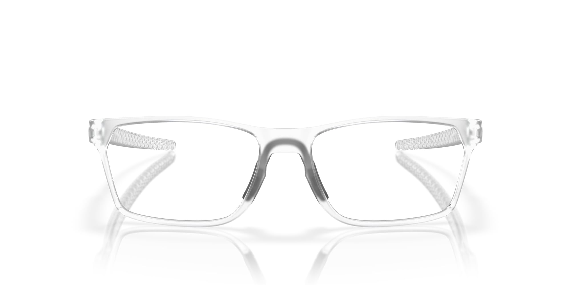 Oakley OX8032 Hex Jector Prescription Eyewear Frames, Matte Clear/Demo Lens, 55 mm