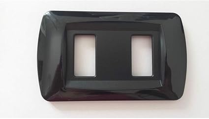 Tradeshop Placchette Placche In Abs Serie Magic Bticino Compatibili Colorate Fori Posti 3286 Nero 3 Amazon It Casa E Cucina