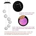 Solar-powered Changing Color Mobile Light /w Swivel Clip Hook Hanger, ANZOME Spiral Spinner Windchime Outdoor Windbell Wind Spinner Chime LED Lamp