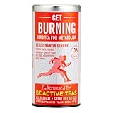 The Republic Of Tea Be Active Green Rooibos Tea, Get Burning - Herb Tea For Metabolism, 36 Tea Bag Tin
