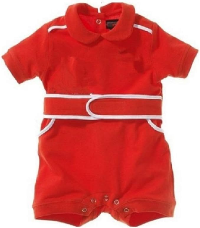 Hooyi Baby Boy Romper Red Racing Suit Short Sleeve Cycling Clothes Newborn Jumpsuits 0-2 Year
