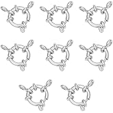 UNICRAFTALE 8pcs 12.5mm Spring Ring Clasps Stainless Steel for Necklaces Bracelet Close Ring Smooth Surface Connector Findings for DIY Jewelry Making