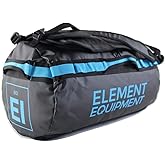 Element Equipment Trailhead Duffel Bag Shoulder Straps Waterproof Black/Blue Large