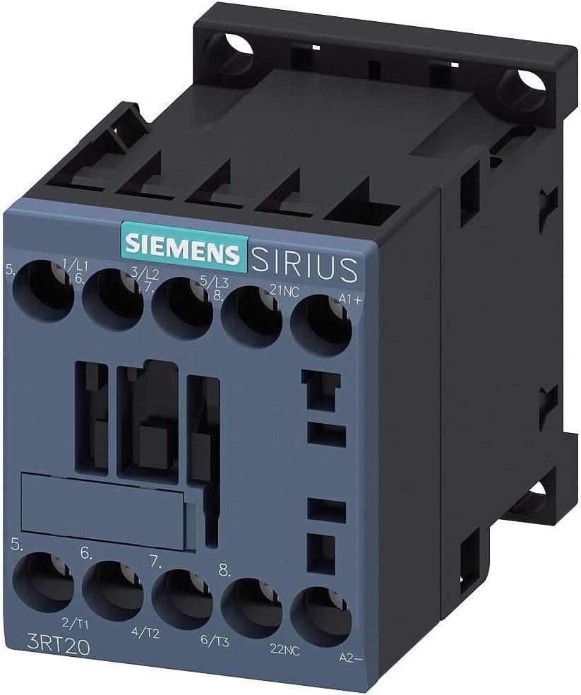Siemens 3RT2016-1BB42 CONTACTOR, AC-3, 4KW/400V, 1NC, DC 24V, 3-POLE, SZ S00 SCREW TERMINAL, White