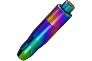 Lunsom Automatic Shift Knob Metal Car Shifting with Push Button Aluminum Alloy Shifter Lever Handle Long Stick Gear Head Fit Most Auto Transmission Vehicle (Colorful)