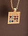 Judaic Hoshen 12 Tribes of Israel Breastplate of the High Priest Pendant Jewish Jewelry for Men Women (colorful, gold tone)