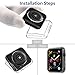Hianjoo [4 Packs] Screen Proetctor Cover Case Compatible with Apple Watch 44mm, All-Around Soft Protective Screen Protector Bumper Cover Replacement for iWatch Series 5/4 - Clear/Black/Silver/Gold