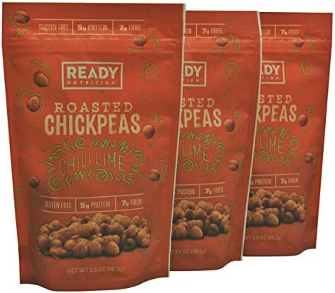 Ready Nutrition - Natural Roasted Chickpeas, 3.5 Ounce - Pack of 3 (Chili Lime)
