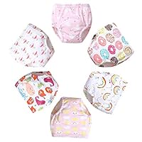 Goodkids Newborn Baby CottonTraining Pants Padded Toddler Potty Training Cute Underwear Pack for Boy and Girl (C 100)