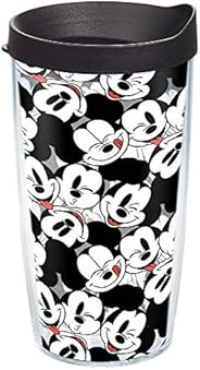 Tervis Disney-Mickey Expressions Made in USA Double Walled Insulated Tumbler, 16oz, Clear