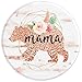Mama Bear Rose Pink Geometric Watercolor Floral PopSockets PopGrip: Swappable Grip for Phones & Tablets PopSockets Adhesive PopGrip