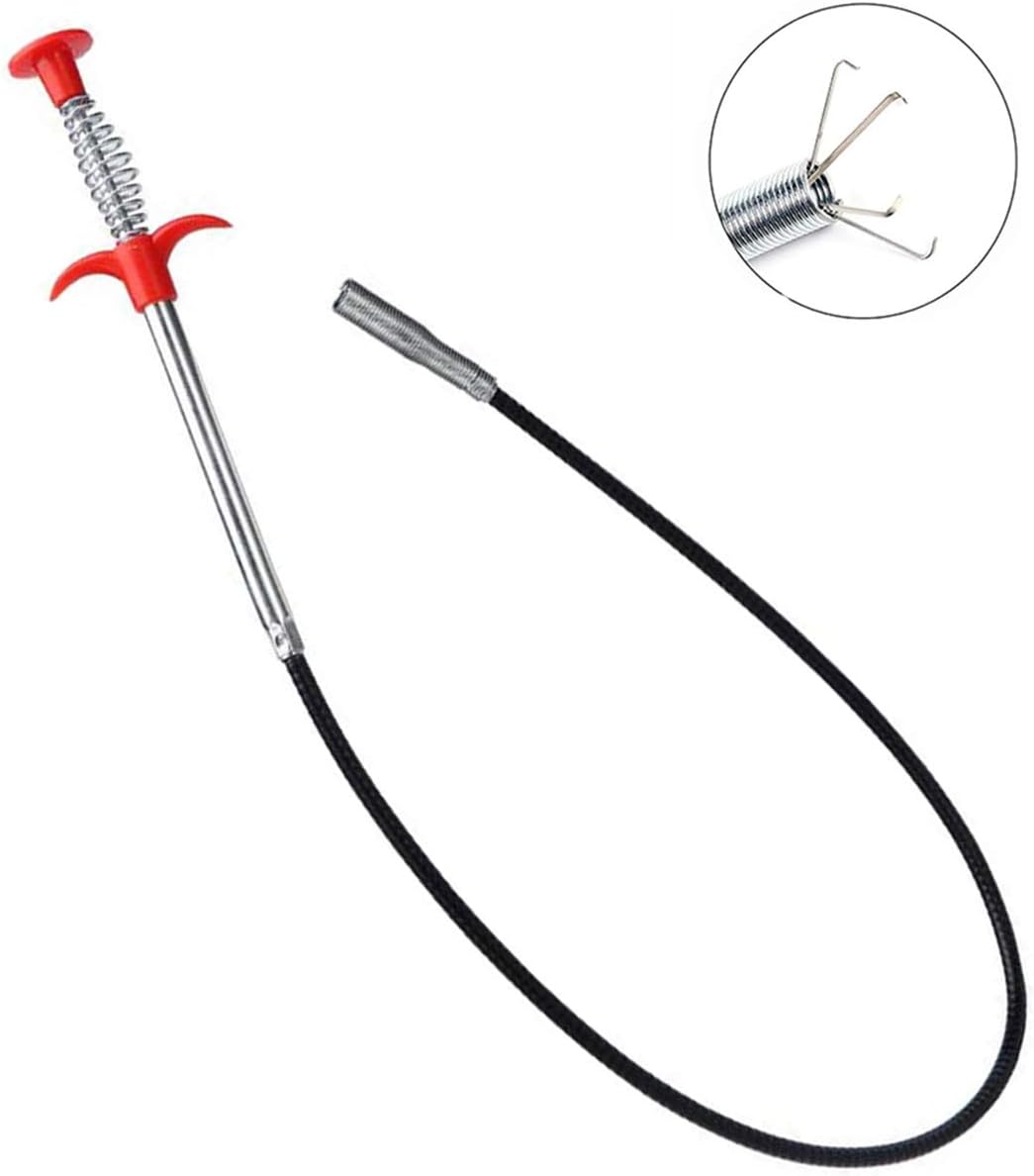 Drain Snake Clean Claw, Flexible Grabber Pickup Tool, Drain Auger Hair