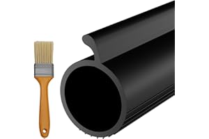 Hzetuu 16.8FT Garage Door Seals Bottom Rubber P Bulb Garage Door Bottom Seal Upgrade TPE Garage Door Weather Stripping Bottom Seal Weatherproof Replacement Seal for Overhead Door