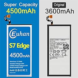 Galaxy S7 Edge Battery, [Upgraded] Euhan 4500mAh