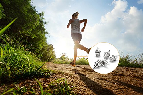 image for Augsun 110 Pieces 1/4 Inch Stainless Steel Track and Cross Country Spi