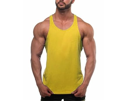 YeeHoo Herren Trägershirt Unterhemd, Quick Dry, Dehnbar und Atmungsaktiv,Bodybuilding Stringer ärmellos für Gewicht zu verlie