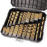 COMOWARE 230 Pcs Drill Bit Set for Wood & Metal