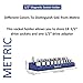Magnetic Socket Holder | 1/2-inch Drive | Metric | Blue | Holds 19 Sockets | Professional Quality Tools Organizer | by Olsa Tools
