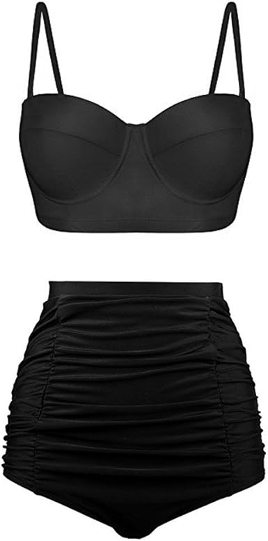 high waisted retro bathing suits