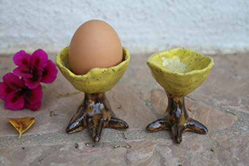 Egg cup set of 2, handmade ceramic dinnerware