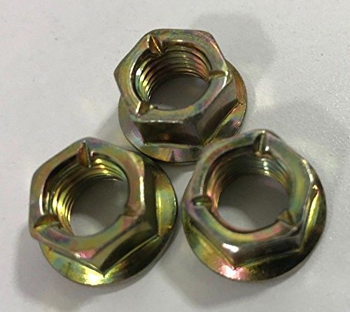 Metric Fine M10 x 1.25 Zinc Hexagon All Metal Manifold Flange Tri Lock Nuts 10.9 (10)