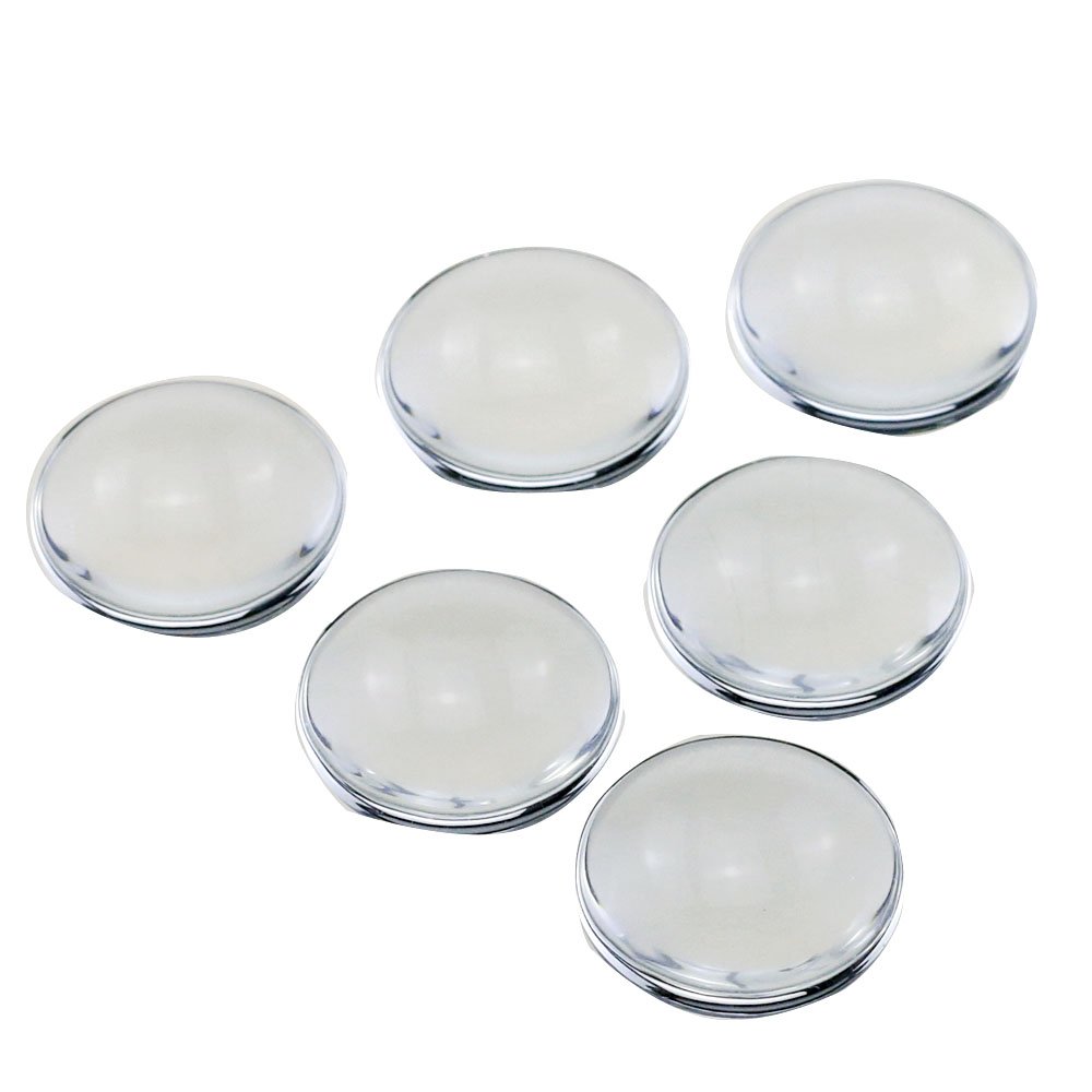 100 Pieces Transparent Glass Cabochons Clear Glass Dome Cabochon 1 inch