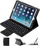 ipad pro 10.5 Keyboard case, Pasonomi Ultra-Thin Folding PU Leather Folio Case Cover & Detachable Wireless Bluetooth Keyboard Cover Case for Apple iPad Pro 10.5 inch 2017 Tablet