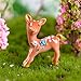 Flameer Miniature Garden Decor - 10 pcs Cute Deer Figurines Miniatures Fairy Garden Crafts Decoration Accessories