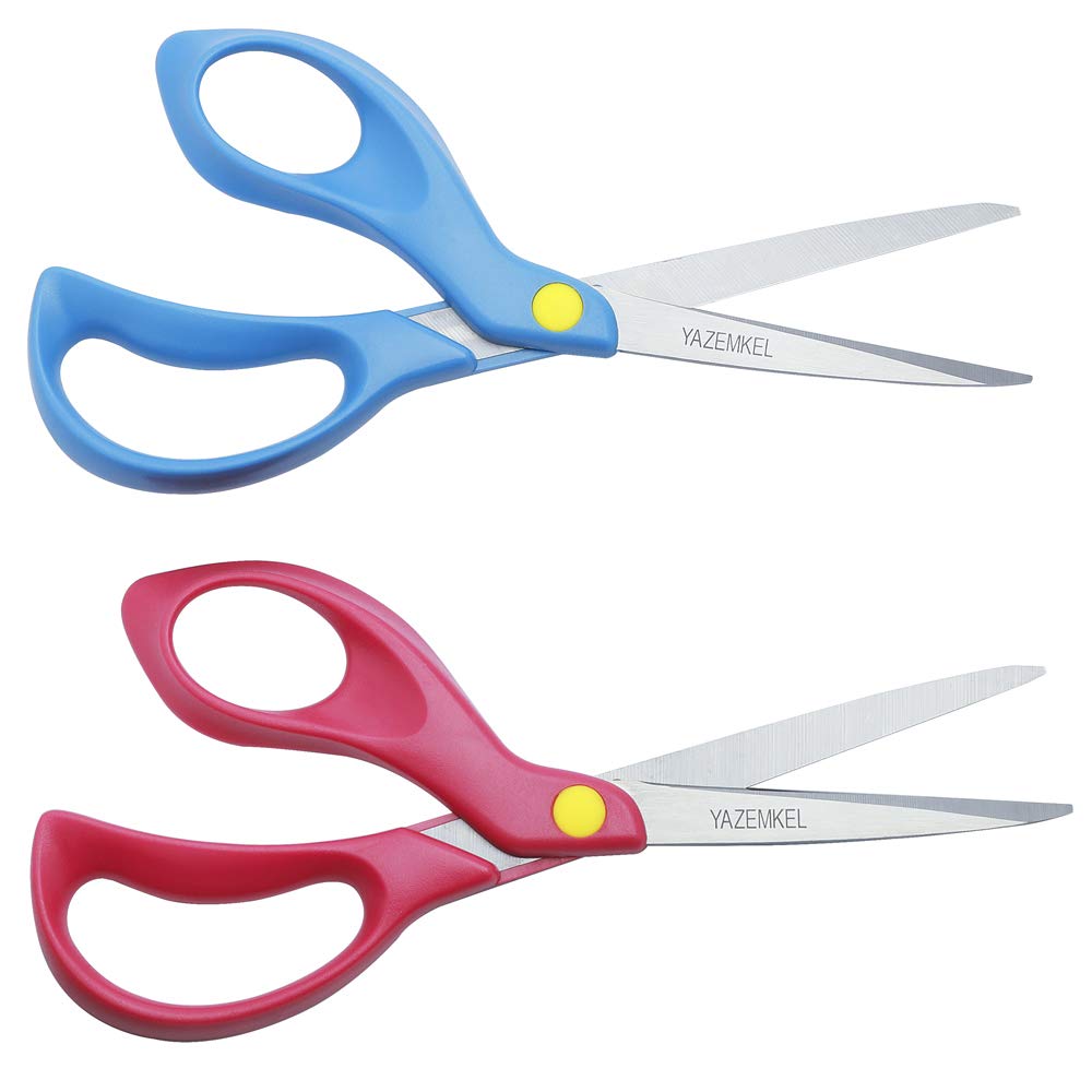 YAZEMKEL LeftHand Scissors Stainless Steel 3Pack, 8 inch