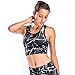 Move With You Womens Crop Tank Tops Workout Running High Neck Sports Bra Built-in Bra Racerback
