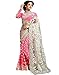 Femiss Net & Georgette Pink Saree With Blouse,Pink,Free size