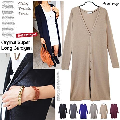 Amazon 極ふわシルキータッチ スーパー ロング カーディガン ニット カーディガン丈 羽織り M ボルドー カーディガン ボレロ 通販