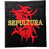 MUSIC S Brazilian heavy metal band Groove metal thrash metal Death metal Alternative metal Black band music style logo patch Embroidered Sew Iron On Patches Badge Bags Hat Jeans Shoes T-Shirt Applique