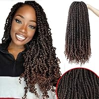 7 Packs Pre-twisted Passion Twist YEBO Braiding Hair Extensions Already Made Passion Twist Crochet Braids 20 Stands(18inch M1B-30)