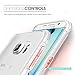 Galaxy S6 Edge Case, Samsung Galaxy S6 Edge Case, rooCASE Plexis Clear Back Protective Hybrid Ultra Sllim Fit Thin Case for Samsung Galaxy S6 Edge, Clear