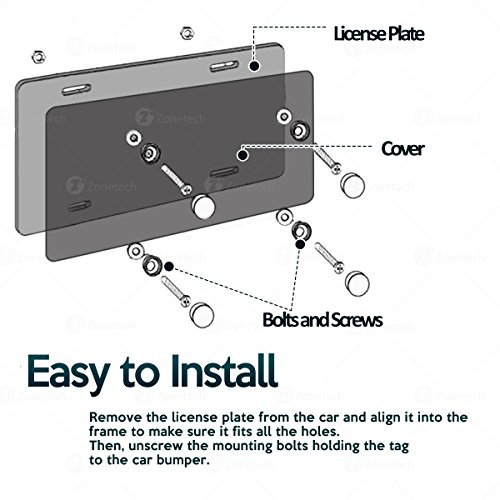 3 Clear+Smoked+Unbreakable+License+Shields