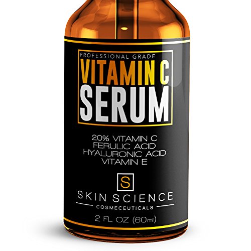 Skin Science Organic Vegan Vitamin C Serum for Face,  2 oz