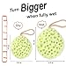 BAIMEI Bath Sponge, Soft Loofahs Pouf Shower Sponge for Delicate Skin Soothing Body Luffa Sponge 2 Pcs/Pack