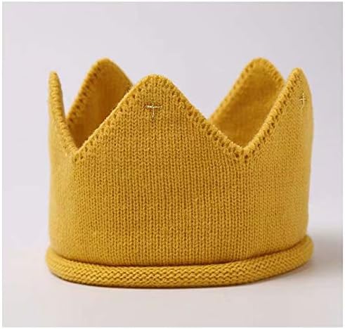 Waymeduo New Handmade Newborn Baby Girl Boy Crochet Knit Crown Hat Photography Prop