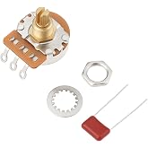 YINETTECH Guitar Volume Tone Split Shaft Potentiometer Kit 250K Compatible with Fender Stratocaster