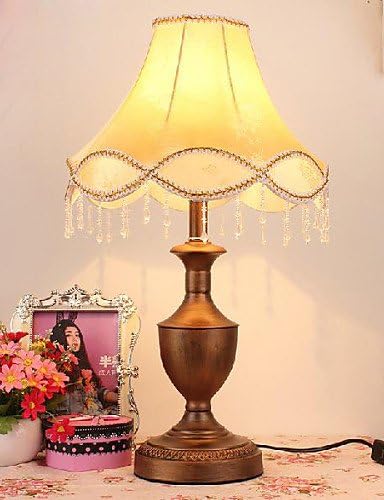 Gulot Table Light with Elegant Golden Fabric Shade Candelabrum Style Body 220-240V New-Arrival