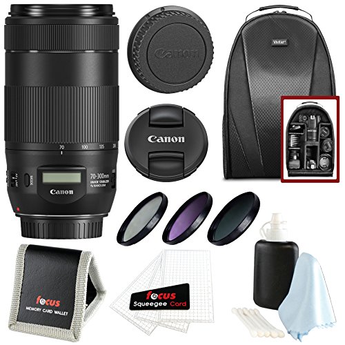 Canon EF 70-300mm F/4-5.6 IS II USM Lens & Essential Accessories Bundle