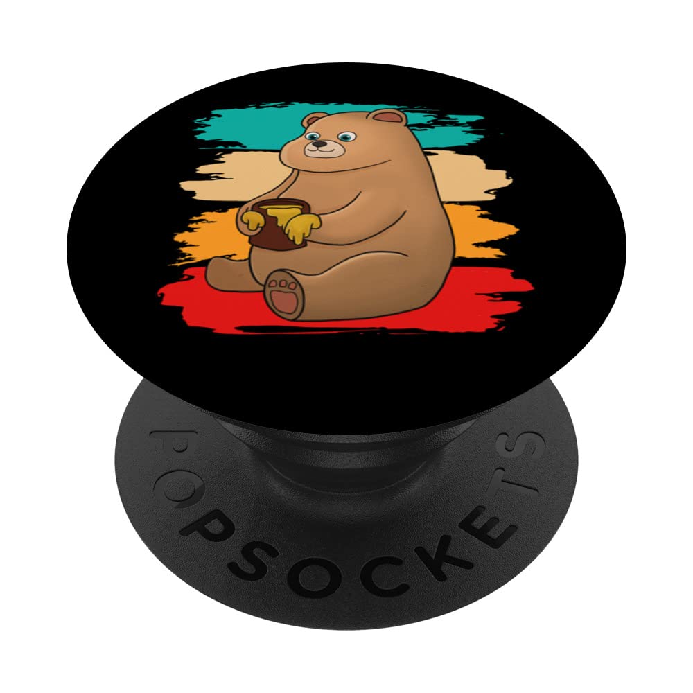 Retro Bear Children Bear PopSockets Swappable PopGrip