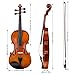 Professional 4/4 Full-size Hand-made Ebony Violin, Suitable for Professional Students and Beginners, Including Bow, Rosin, Strings, and Case.