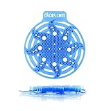 Diversey Power Screen PWR-3B-10 Diversey 30 Day Premium Anti-Splash Urinal Screen and Deodorizer - Fits Most Top Urinal Brands, 8" x 7" Blue/Fresh (10 Pack)