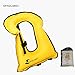 OMOUBOI Unisex Adult Portable Inflatable Canvas Life Jacket Snorkel Vest Diving Safety