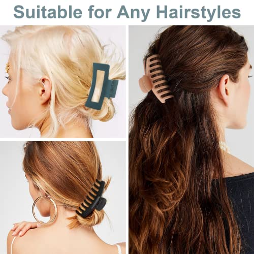 10 Pack Hair Claw Clips, Neutral Hair Clips for Women, 4.1\