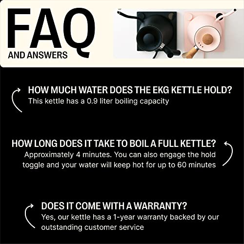 Fellow Stagg EKG Electric Gooseneck Kettle PourOver Coffee and Tea