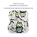 Baby Tooshy Cloth Diaper Covers with Double Gussets. Waterproof, Adjustable & Reusable. One Size for Prefolds/Flats/Inserts. Set has 1 Embroidered 